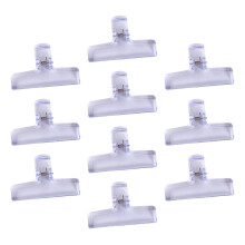 10 stuks helder acryl paperclip 75 mm papierklemmen-Paars