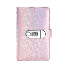 Money Organiser Notebook with Password Lock 50 Clear Plastic-1