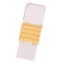 Mini Paint Box Compartments Designed For Art, Small-Yellow