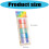 120Sheets Clear Adhesive Label Sticker 38x25mm-candy color 4