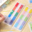 120Sheets Clear Adhesive Label Sticker File-rainbow colors 5