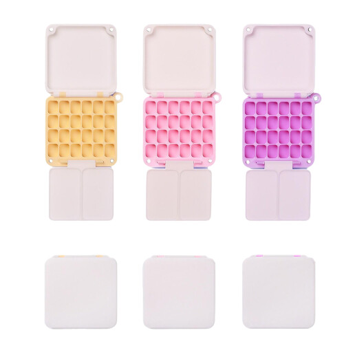 Mini Paint Palette Small Paint Storage Case For Art-Purple 2