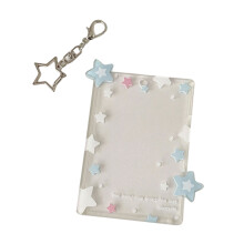 Compacts 3 Inch Photo Holders Case With-blue and white