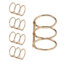 5 Stuks 3 Ringen Metalen Losbladige-licht goud 30x2,4x40