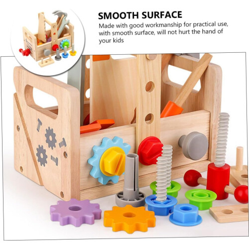 1 Set Toolbox for Handheld Educational Tool Toy Cognitive and Practical Skills for Boys and Years 1