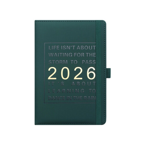 Planificateur de travail pour carnet de notes,-Vert