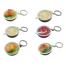 Set van 6 miniatuurvoedselsleutelhangers voor-Serie B