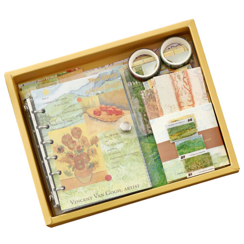 Coffret cadeau pour journal avec carnet dans un emballage-1