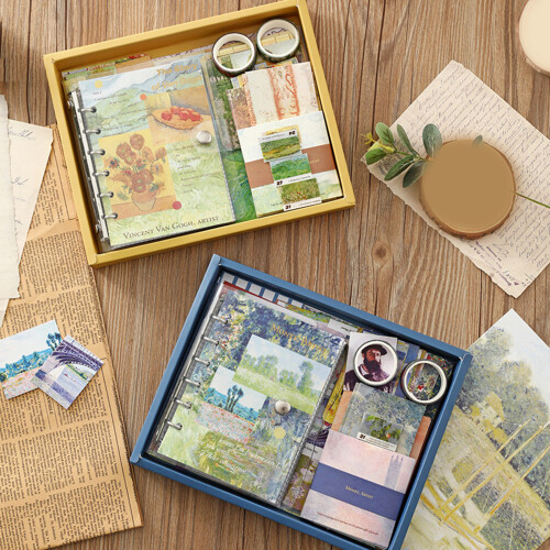 Coffret cadeau pour journal avec carnet dans un emballage-1 2