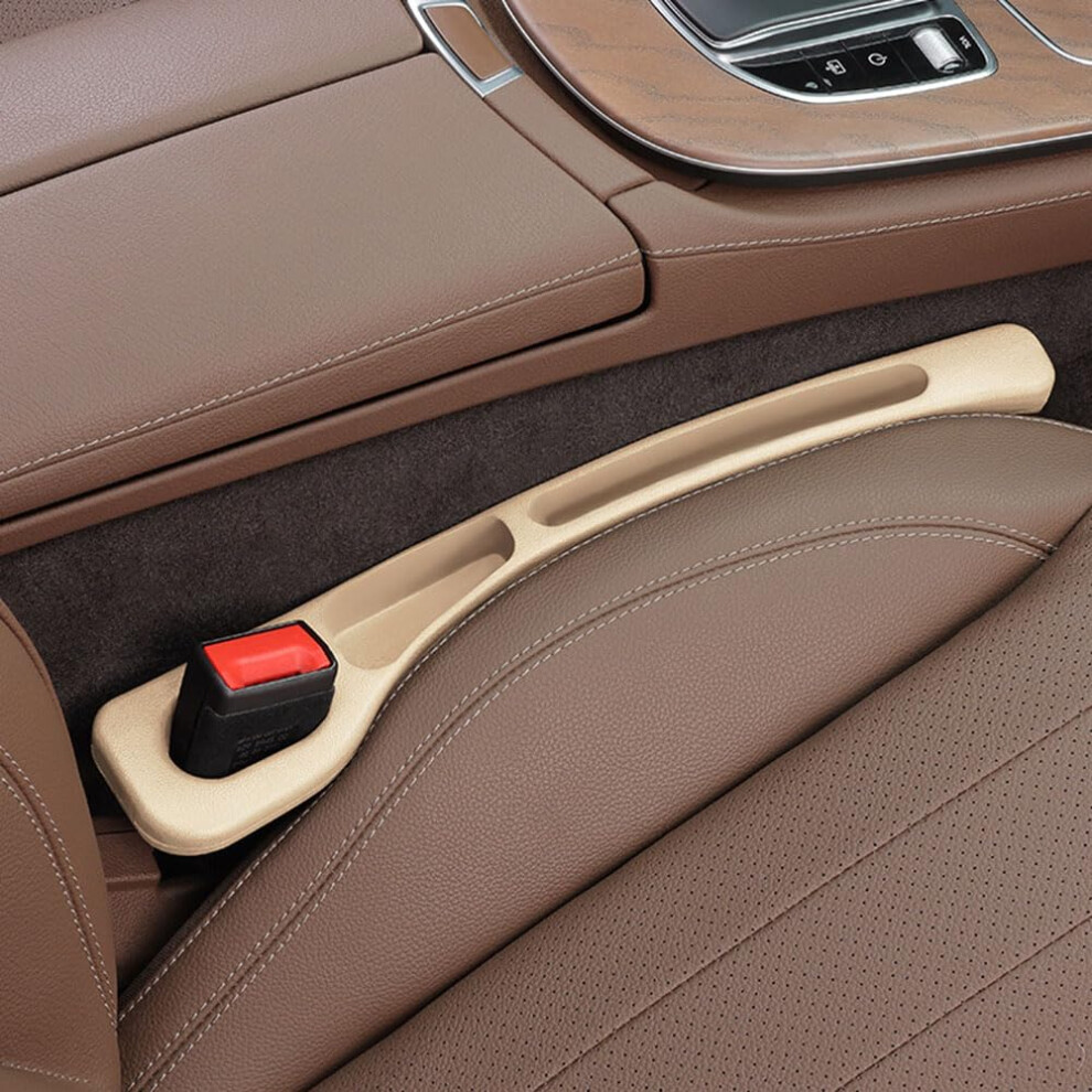 Car Seat Gap Filler Organizer Pu Leather With Phone Slot For Toyota Pixis Space Cbeige 9119770013187