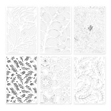 Modèles floraux géométriques pour peinture-Ensemble 1