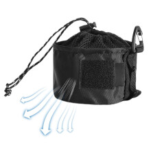 Protection for camping gas canisters, small drawstring bags, mesh bags