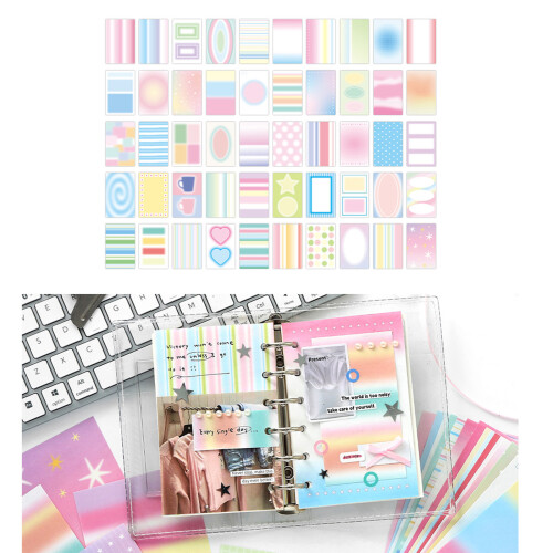 Bloc-notes en papier pour notes de journal, 100 feuilles,-Mer 2