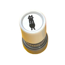 Tampon animal en ABS durable avec d'adorables chats noirs,-3