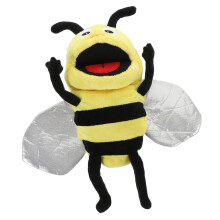Plush Bee Hand Puppet, Soft Toy for Home, Kindergarten, Encourages RolePlaying