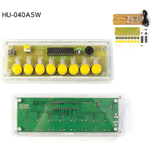 DIY 8Key Electronic Piano Kit Music Note Circuit Board Soldering Practice Set DIY Electronics Kit 2