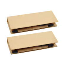 Organisateur de notes autocollantes en papier Kraft, boîte pour