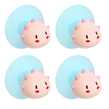 Ganchos adesivos de fácil instalação, sem necessidade de furar. Gancho de parede resistente e confiável, com design de desenho animado fofo para