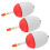 3PCS EVA Leucht Angeln Float Licht Stick Schaum 6