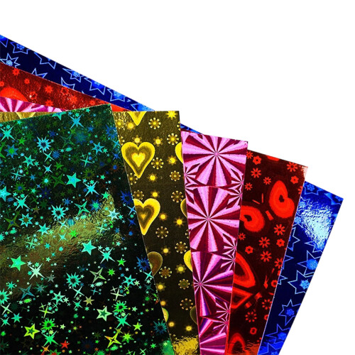 Feuilles de papier artisanal multicolores-laser. papier 50