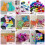 Feuilles de papier artisanal multicolores-laser. papier 50 7