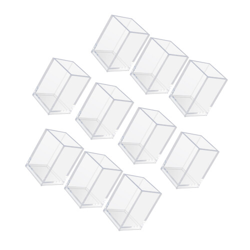 10 Stück transparente Acryl-Stiftbecher,-Klar