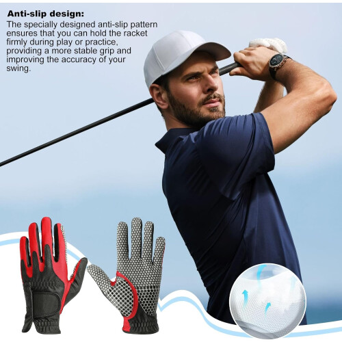 Golf gloves – Swing trainer gloves, protective for left hand, nonslip, shockabsorbing, comfortable 1