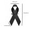 Innovatives Design, schwarze Bandbrosche, Bandnadelknotenbrosche 3