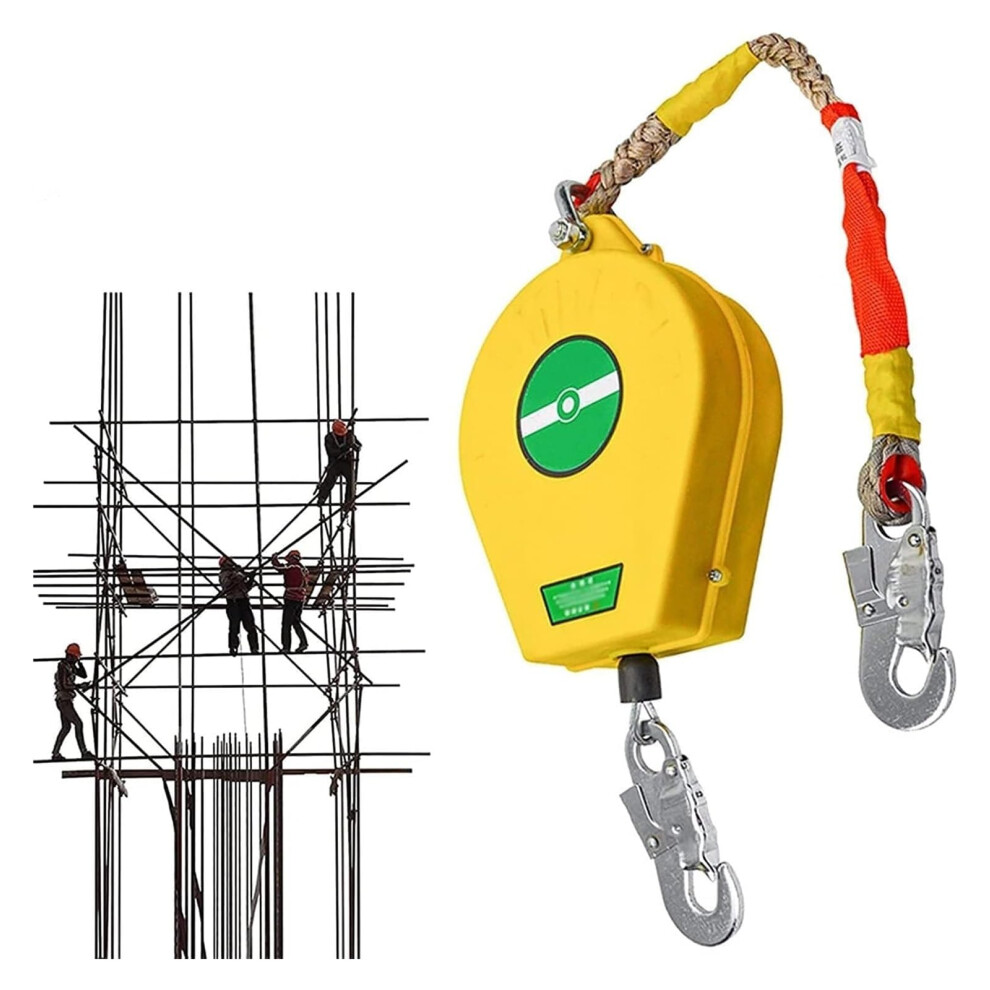 Selfretracting Lifeline, Fall Protection, Portable Retractable Fall Arrest Device For Workers, Roofer Equipment (10 M) 9067246918378