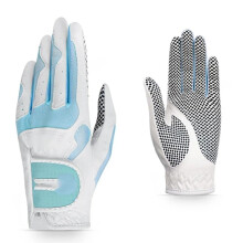 Golf gloves women golf gloves left hand right hand golf breathable palm protection sport golf gloves ladies(white blue,21) 21 white blue