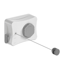 Wall Mounted Clothes Line Retracting, Retractable Clothesline Indoor Outdoor Stainless Steel Heavy Duty Non Sagging Laundry Drying Line Easy Install S