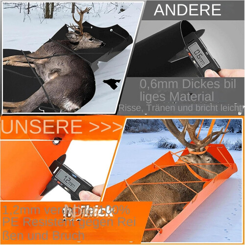 Deer Tow Sledge, Bucks Pull Sledge  Multipurpose Antelope Transport Cart 2