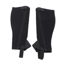 2 stücke Half Chap Schwarz Flexible Mesh Reit Half