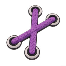 Motorcycle 3D Shoelace Style Decal Strong Hold Easy Removal Flexible Heat Resistant PVC Purple