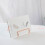 Simple Wrought Iron Organizer Tablet Book Stand-Rose gold 5