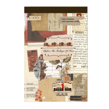 50 Blatt Retro-Journaling-Aufkleber, Klebeband, dekoratives-2