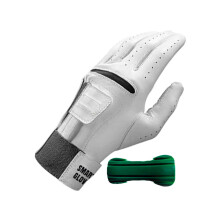 Golf training gloves – 2in1 leather gloves with wrist strap Nonslip grip Left hand L