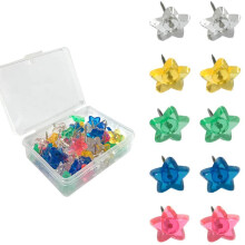 Punaises colorées en forme d'étoile, 50 pièces, punaises en