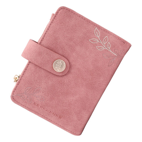 Nachfüllbarer Planer mit 5 Ringen, PU-Leder-Einband mit-Magenta