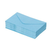 Enveloppes d'invitation colorées 2.4x4 pouces, 50-Bleu