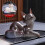 Lovely Handmade Resin Foxes Ornament Creative Gift-Standing 5