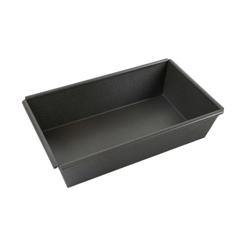 Commercial Grade Rectangular Pizza Pan 5cm Deep Black-12X8