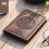 Carnet de notes Vintage en cuir, bloc-notes pour Journal-Kaki 1