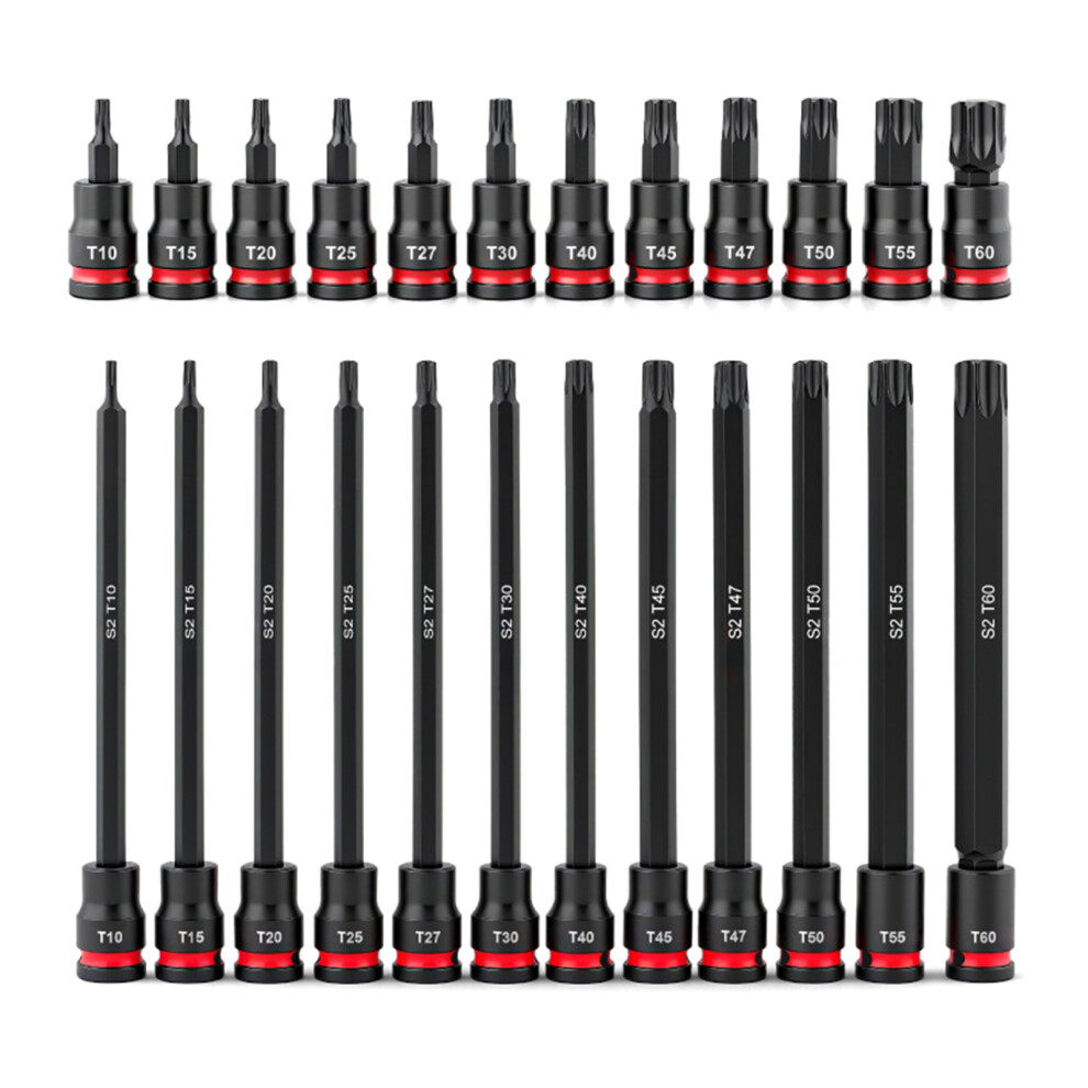 3/8Inch Drive Impact Bit Socket Reinforced Power Nut Driver Set 7696000939148