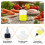 Set of 4 120ML Kitchen Squeeze Bottles Leak Resistant Caps for 2