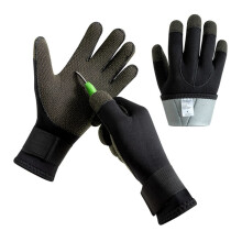 Diving equipment 3 mm neoprene gloves, snorkeling, spearfishing, diving, black XL