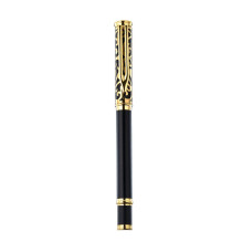 Metal Signature Pen Refillable Roller Ball Pen Black Ink for
