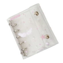 Mehrzweck-Einband aus transparentem PVC mit flexiblen-Rosa