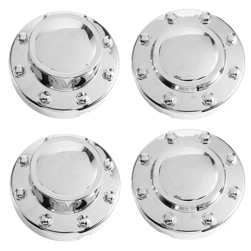 68081010Aa, 68081015Ac Front & Rear Chrome Dually Wheel Center Hub Caps Cover For Ram 3500 2011-2018 4854059928299