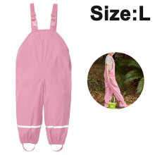 Roupa de chuva infantil para atividades ao ar livre, com suspensórios confortáveis, calças à prova de vento e neve para meninos e meninas, tecido
